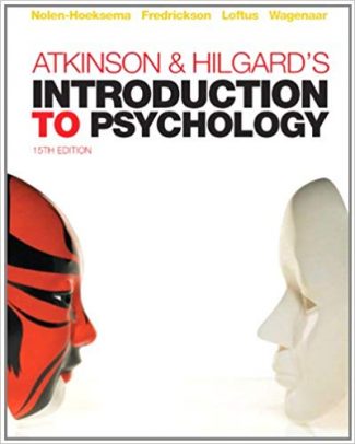 Atkinson's Introduction to Psychology test bank