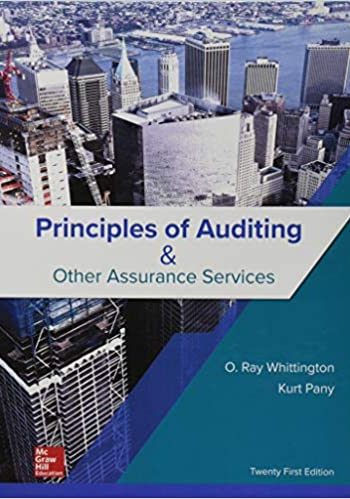 Whittington's Principles of Auditing Test bank